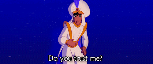"Do you trust me?" gif of someone reaching out with his hand