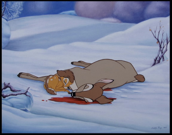 bambi scene with her dead mother